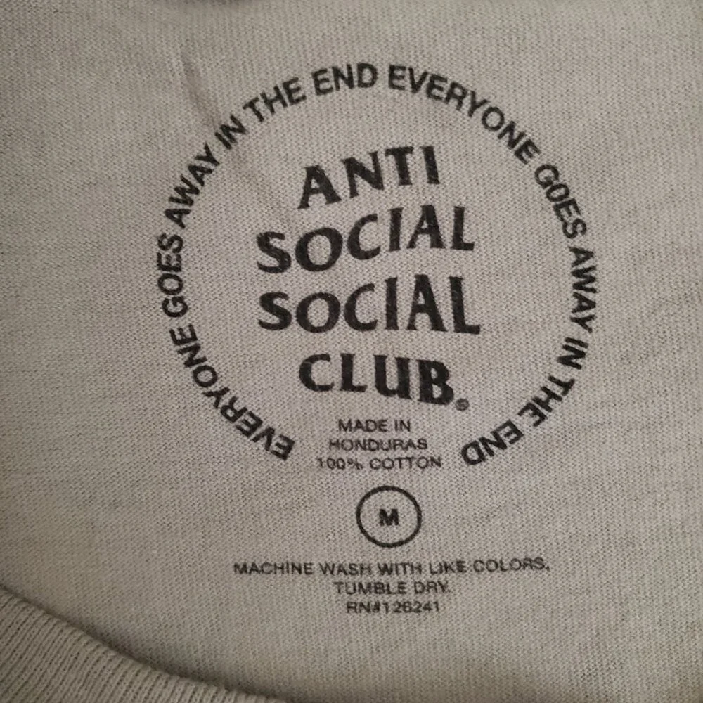 Anti Social Social Club Devil Cherub Tee - Size M - Picture 4 of 7